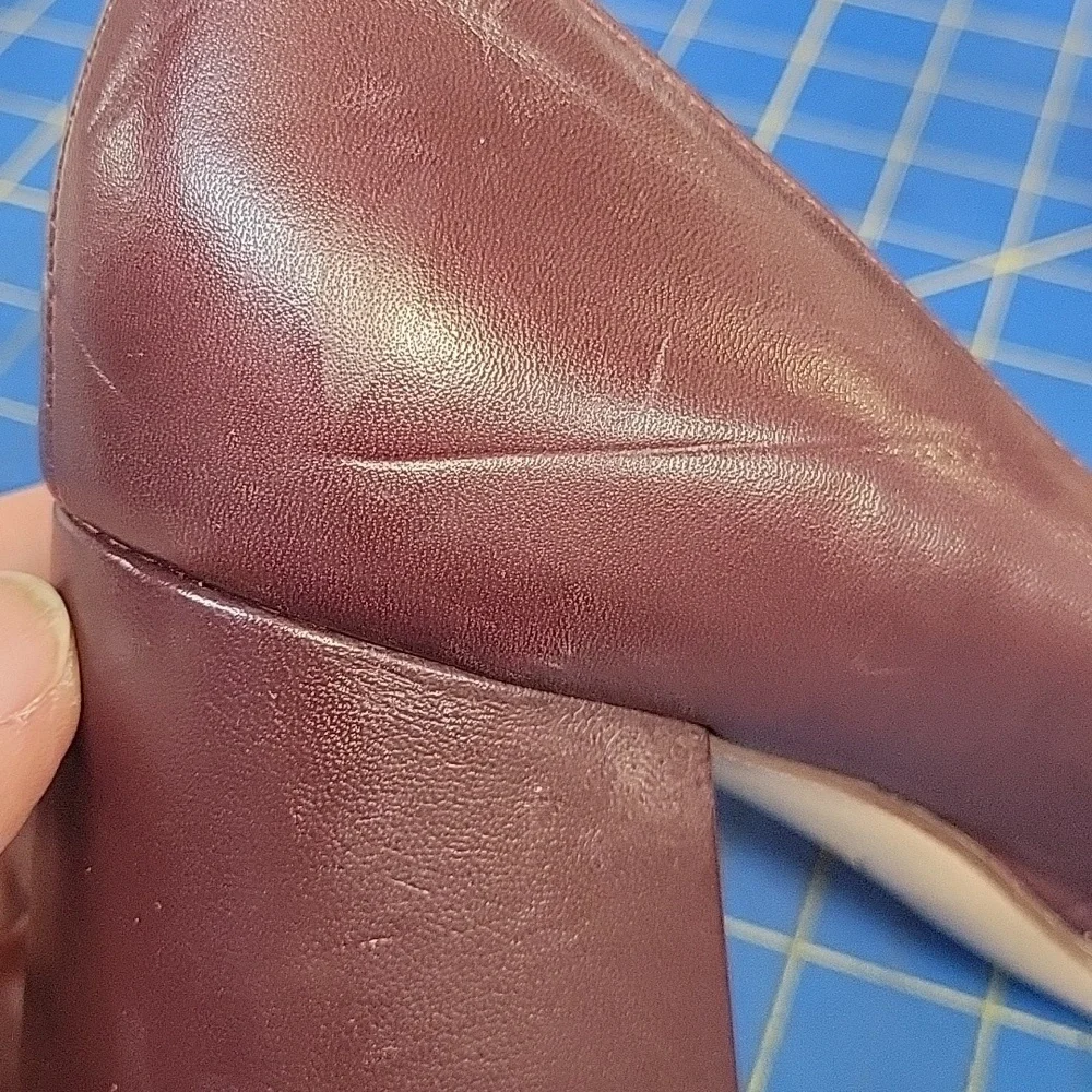 Naturalizer 27 Licia Pointed Toe Pumps Size 7.5M Leather New Burgandy/Wine - Picture 8 of 12